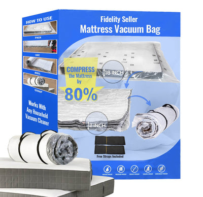 Queen/Full-XL/Full Mattress Vacuum Bag for Moving. - SpaceFix